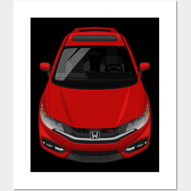 Civic SI 9th gen 2011-2014 - Red Wall Art by jdmart